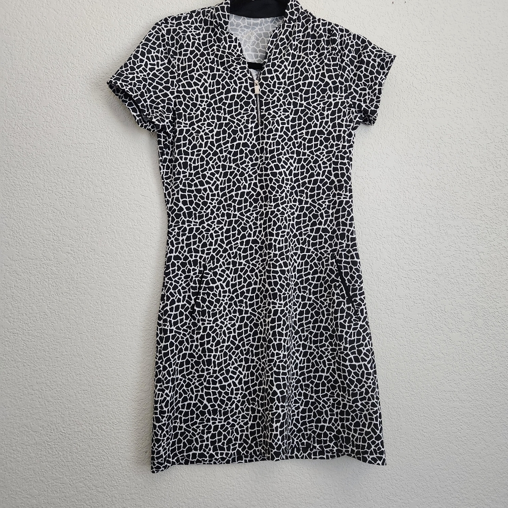 TAIL WHITE LABEL ANIMAL PRINT ATHLETIC DRESS SZ XS - Picture 2 of 7